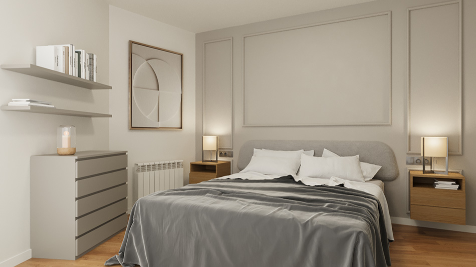 xavier gero interiorisme barcelona proyecto mobiliario habitacion doble invitados
