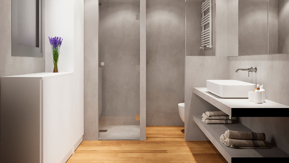 Xavier gero interiorisme barcelona projecte mobiliari vista de lavabo